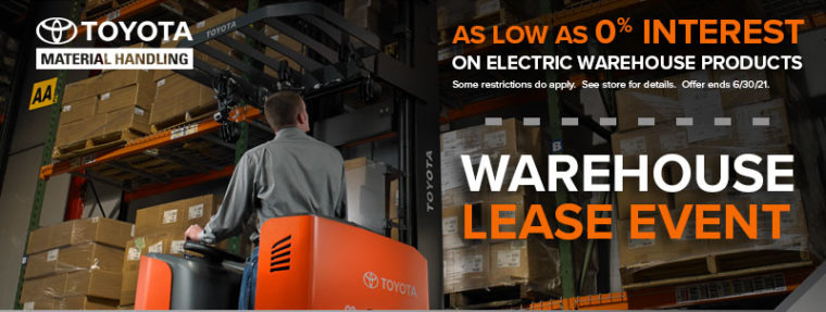 Toyota Forklift Warehouse Lease Event