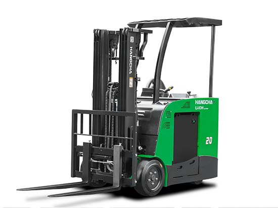 Hangcha 3-Wheel Lithium-ion Electric Stand-up Counterbalanced Forklift